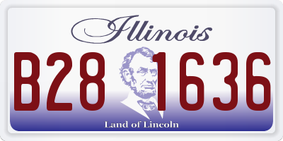 IL license plate B281636