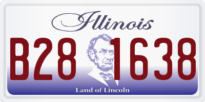 IL license plate B281638