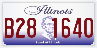 IL license plate B281640