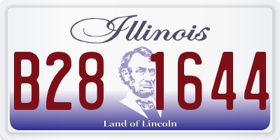 IL license plate B281644