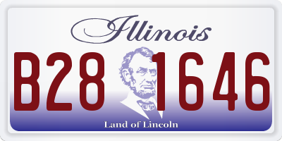 IL license plate B281646