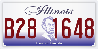 IL license plate B281648