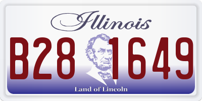 IL license plate B281649