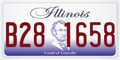 IL license plate B281658