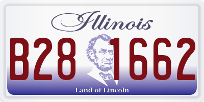 IL license plate B281662