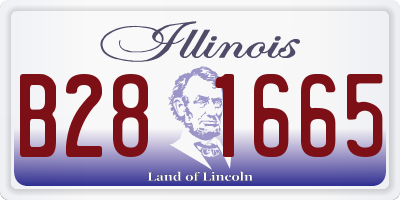 IL license plate B281665