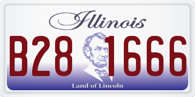 IL license plate B281666