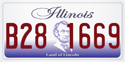IL license plate B281669
