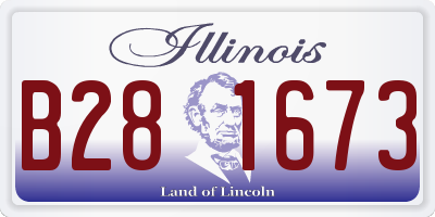 IL license plate B281673