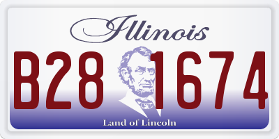 IL license plate B281674