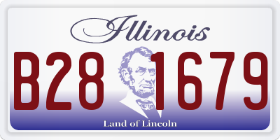 IL license plate B281679