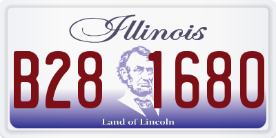 IL license plate B281680