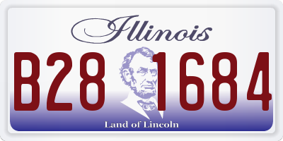 IL license plate B281684