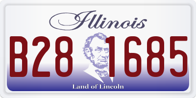 IL license plate B281685