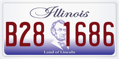 IL license plate B281686