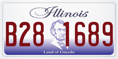 IL license plate B281689