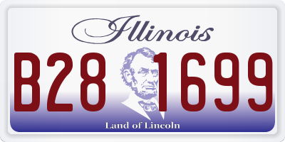 IL license plate B281699