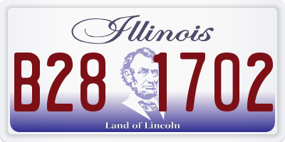 IL license plate B281702
