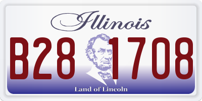 IL license plate B281708