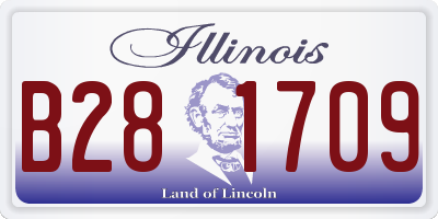 IL license plate B281709