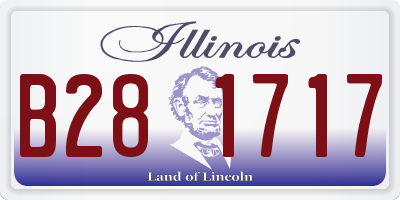 IL license plate B281717
