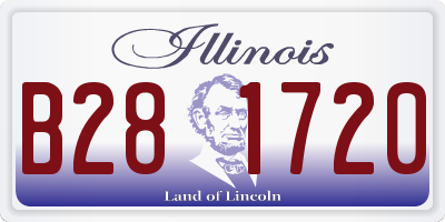 IL license plate B281720