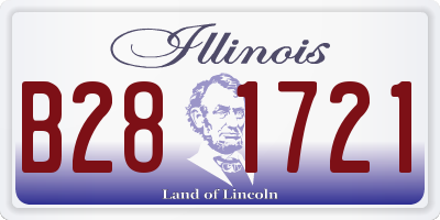 IL license plate B281721
