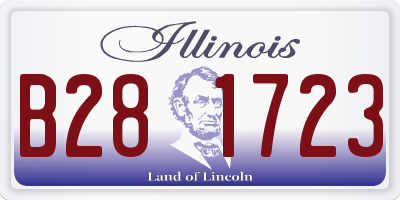 IL license plate B281723