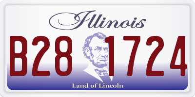 IL license plate B281724
