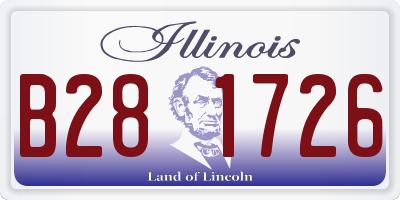 IL license plate B281726