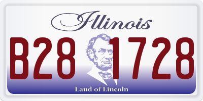 IL license plate B281728