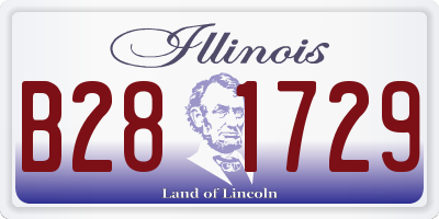 IL license plate B281729