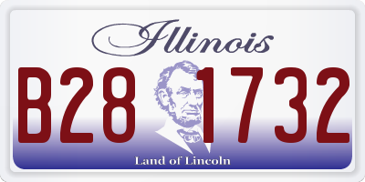 IL license plate B281732
