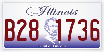 IL license plate B281736