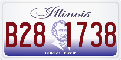 IL license plate B281738