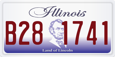 IL license plate B281741