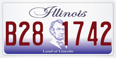 IL license plate B281742