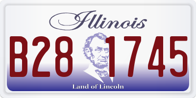 IL license plate B281745