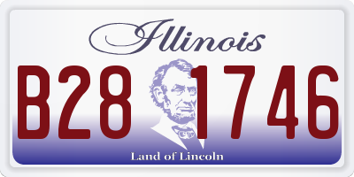 IL license plate B281746