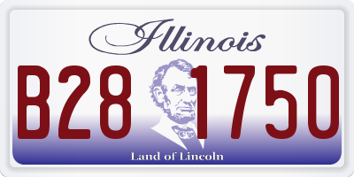 IL license plate B281750