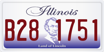 IL license plate B281751
