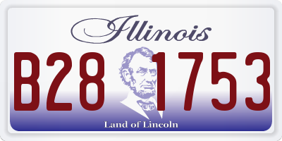 IL license plate B281753