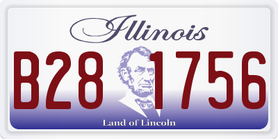 IL license plate B281756