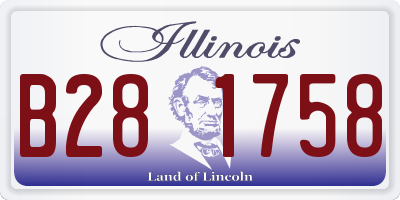 IL license plate B281758