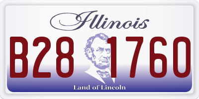 IL license plate B281760