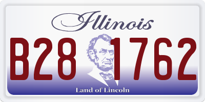 IL license plate B281762