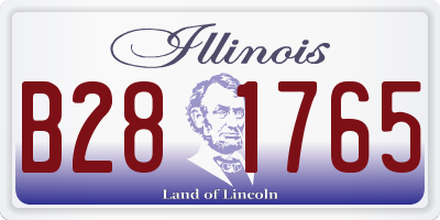 IL license plate B281765
