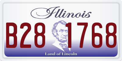 IL license plate B281768