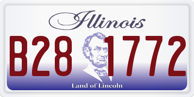 IL license plate B281772