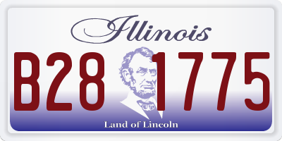 IL license plate B281775